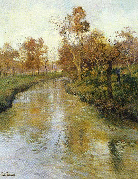 Oil Painting Reproduction of Frits Thaulow - Autumn