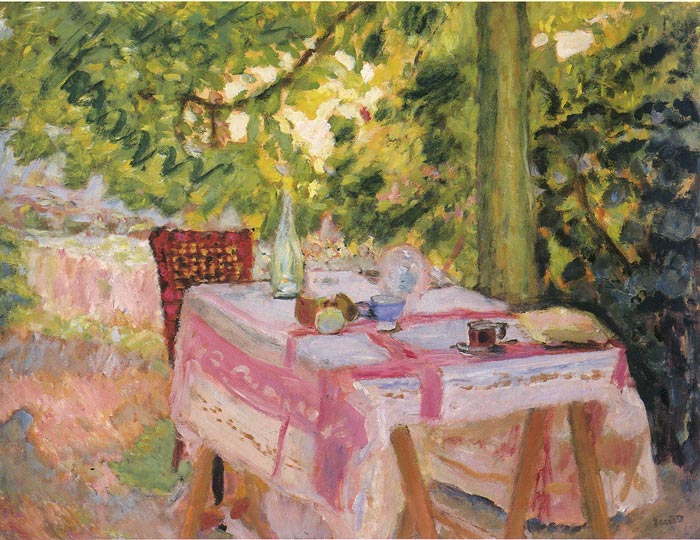 Bonnard Oil Painting Reproductions - Table in the Garden
