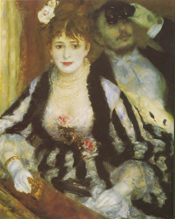 Oil Painting Reproduction of Renoir- La Loge