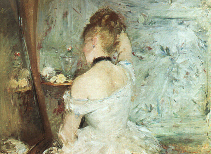 Oil Painting Reproduction of Morisot- A Woman at her Toilette