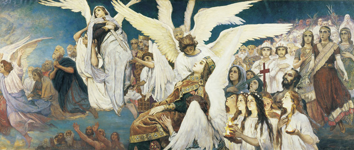 Oil Painting Reproduction of Vasnetsov - Joy righteous God. Triptych (right side)
