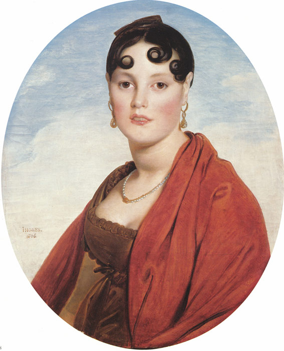 Oil Painting Reproduction of Ingres- Madame Aymon, known as La Belle Zelie