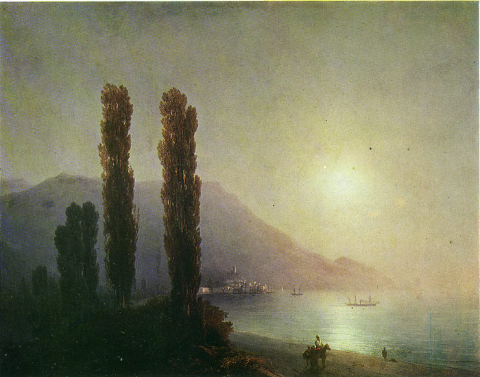 Aivazovsky Oil Painting Reproductions - Sunrise in Yalta