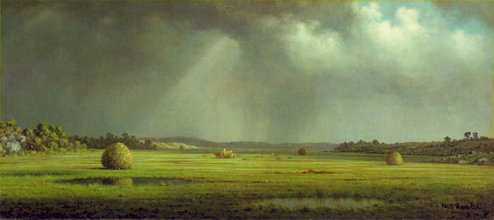 Heade Oil Painting Reproductions- Newburyport Meadows