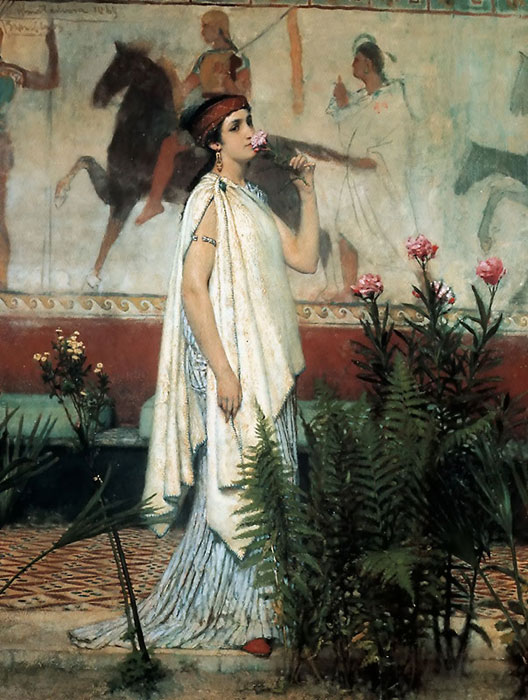 Oil Painting Reproduction of Alma-Tadema - A Greek Woman