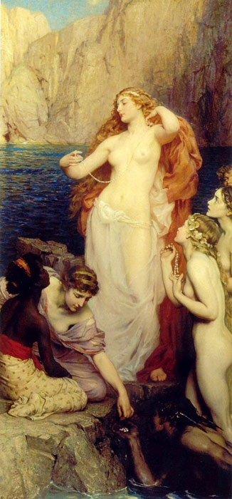 Oil Painting Reproduction of Draper- The Pearls of Aphrodite