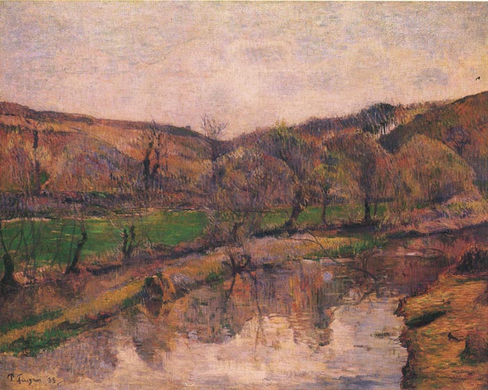 Oil Painting Reproduction of Gauguin- Landscape in Bretani