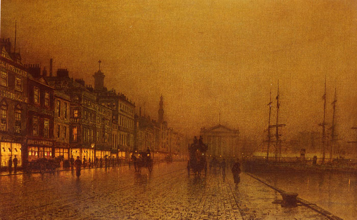 Oil Painting Reproduction of Grimshaw- Greenock Dock