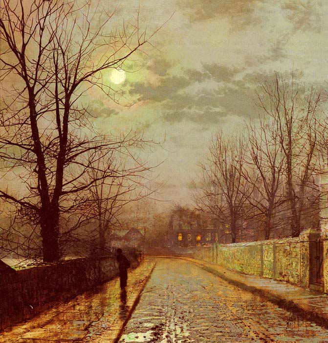 Oil Painting Reproduction of Grimshaw- Lane In Cheshire