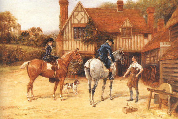 Oil Painting Reproduction of Hardy- The Loose Shoe