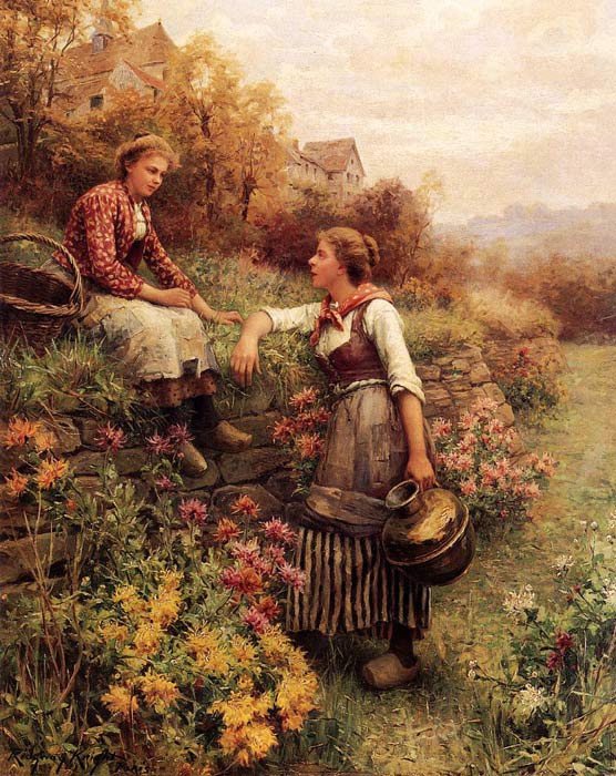 Oil Painting Reproduction of Knight- Marie and Diane