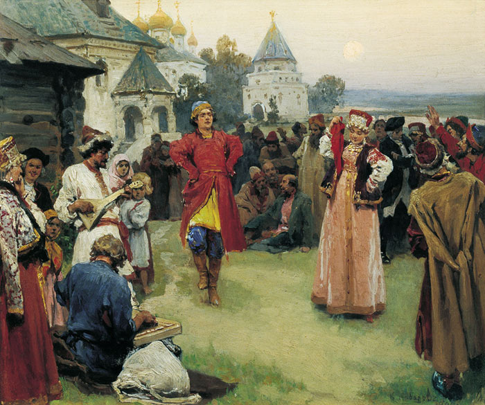 Oil Painting Reproduction of Lebedev - Popular Dance