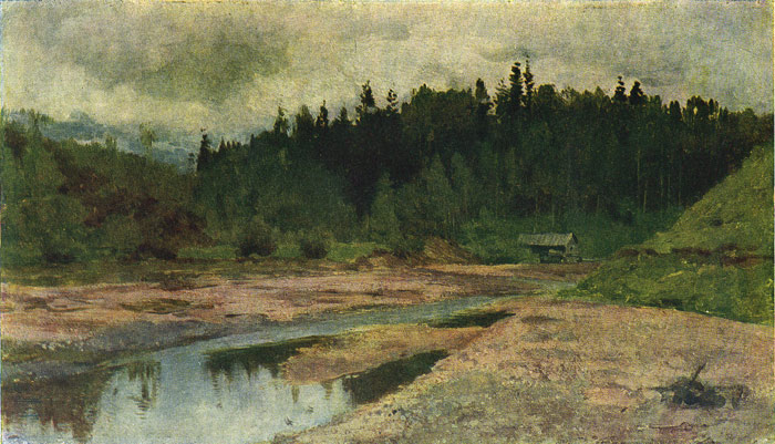 Oil Painting Reproduction of Levitan- A Forest River