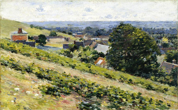 Oil Painting Reproduction of Robinson- From the Hill, Giverny