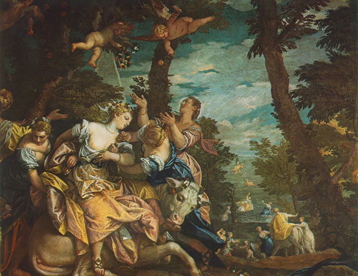 Oil Painting Reproduction of Veronese- The Rape of Europe