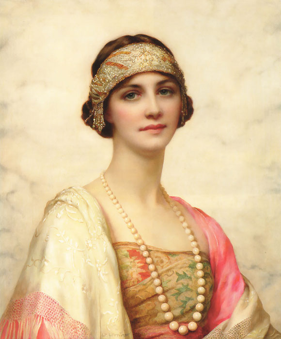 Oil Painting Reproduction of Wontner- An Elegant Beauty