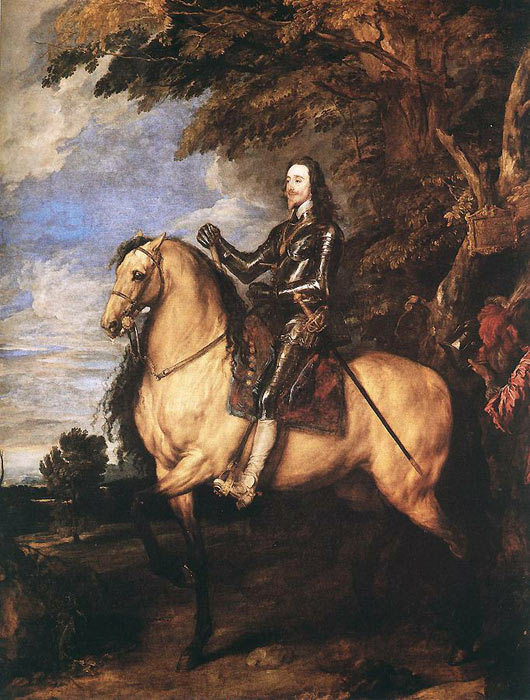 Oil Painting Reproduction of van Dyck - Charles I on Horseback