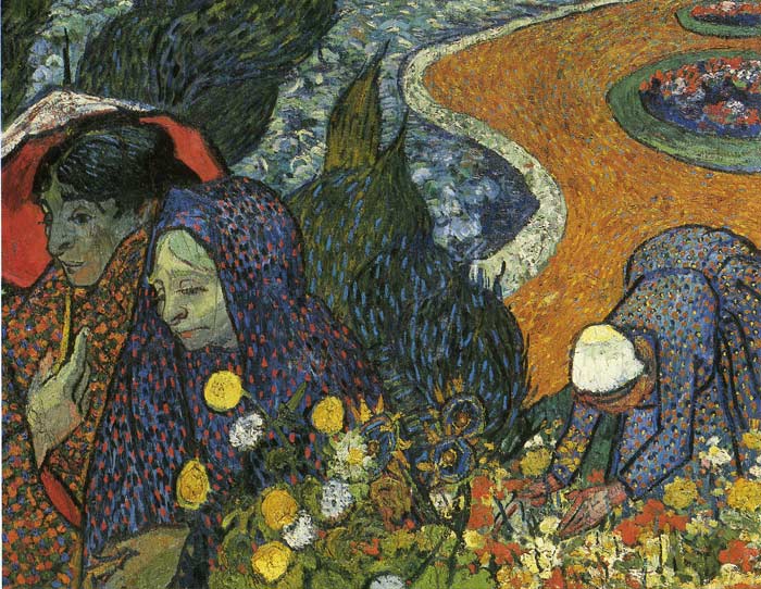Vincent van Gogh Oil Painting Reproductions - Ladies of Arles