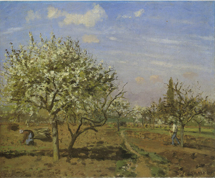 Pissaro Oil Painting Reproductions - Blossom in the Garden