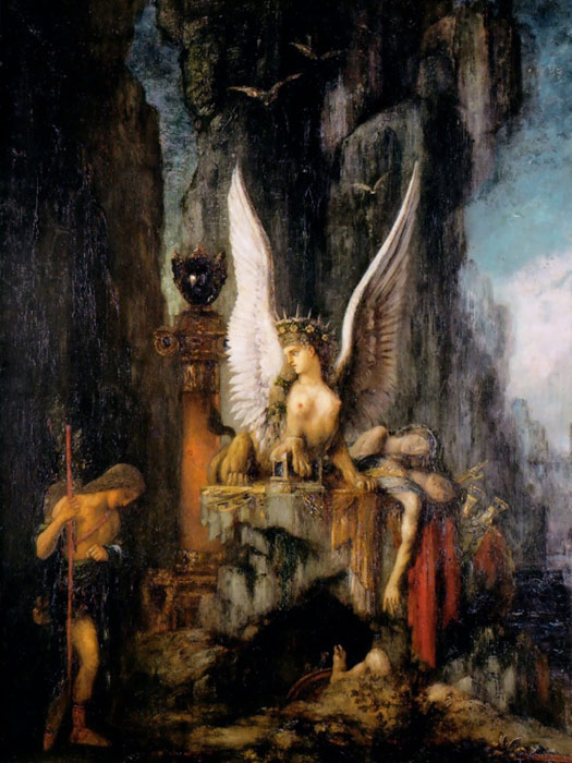 Oil Painting Reproduction of Moreau- Oedipus the Wayfarer