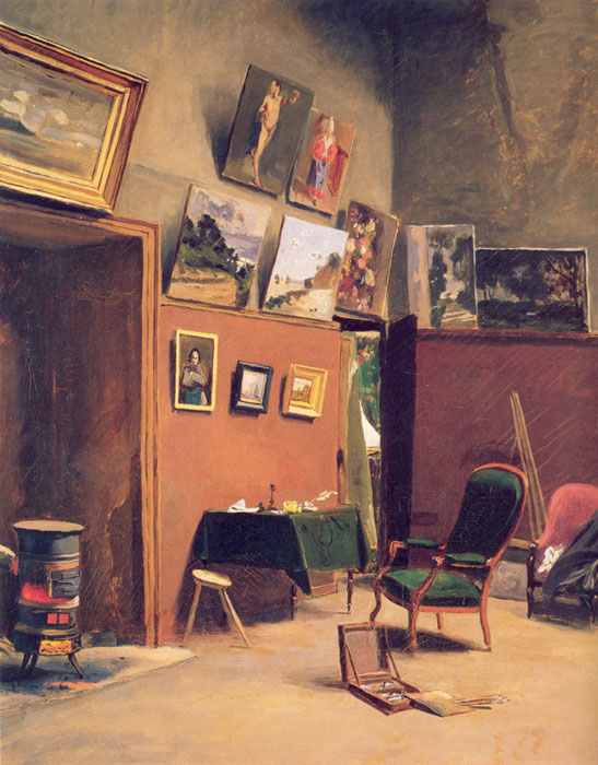 Oil Painting Reproduction of Bazille - Studio in the rue de Furstenberg