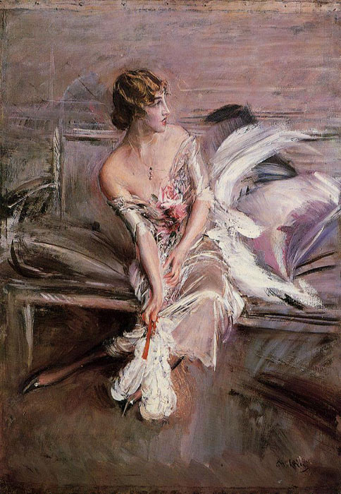 Oil Painting Reproduction of Boldini- Portrait of Gladys Deacon