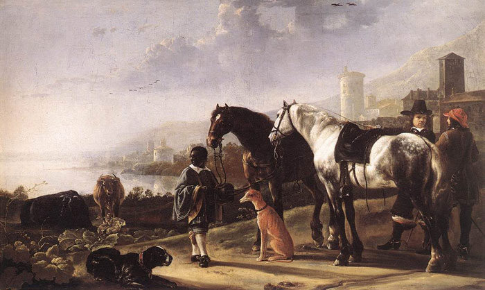 Oil Painting Reproduction of Cuyp- The Negro Page