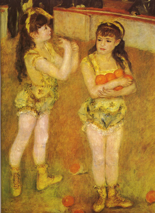 Oil Painting Reproduction of Renoir - Circus Girls