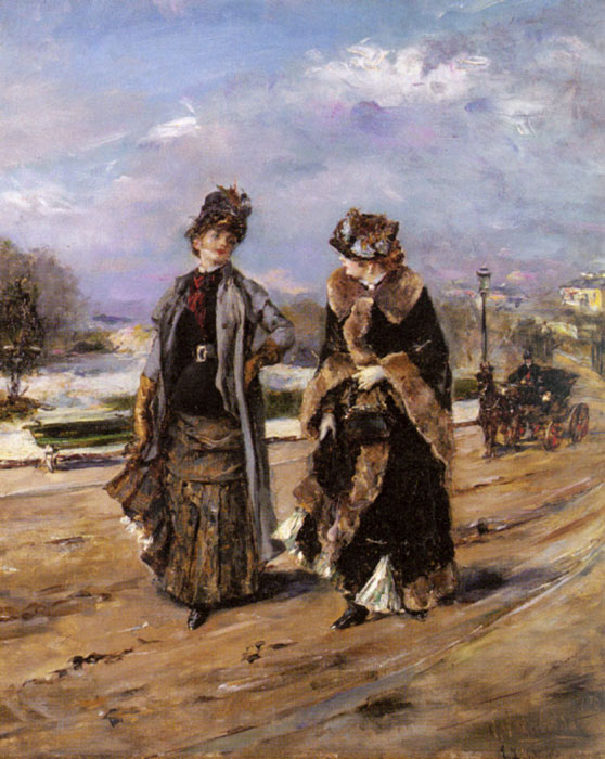 Garrido Oil Painting Reproductions- A Leisurely Promenade