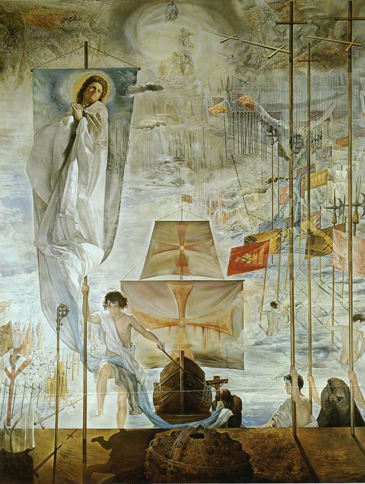 Dali Oil Painting Reproductions - The Discovery of America by Christopher Columbus