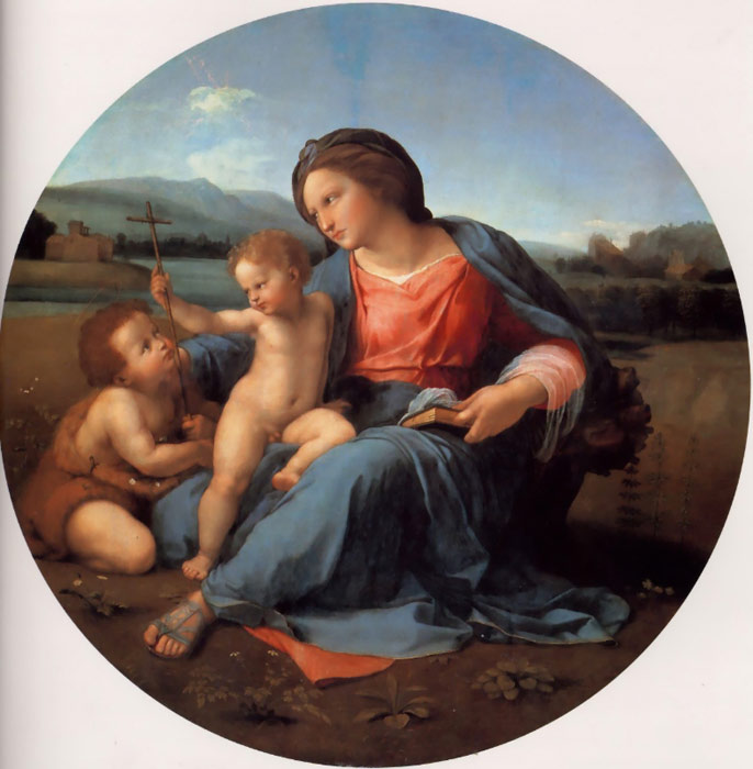 Oil Painting Reproduction of Raphael- The Alba Madonna