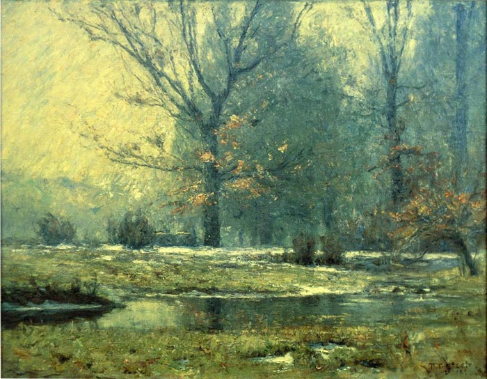 Oil Painting Reproduction of Steele - Creek in Winter