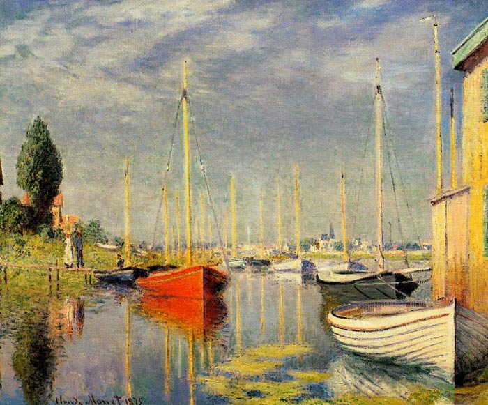 Monet Oil Painting Reproductions - Yachts at Argenteuil