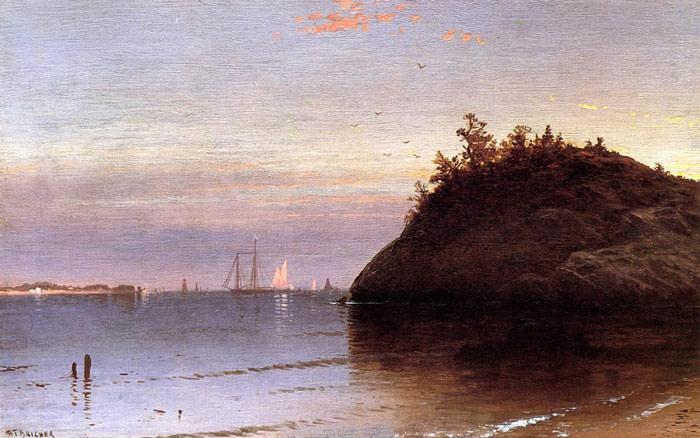 Oil Painting Reproduction of Bricher- Narragansett Bay
