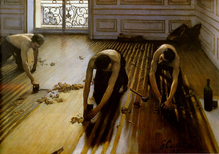 Oil Painting Reproduction of Caillebotte- The Floor Scrapers