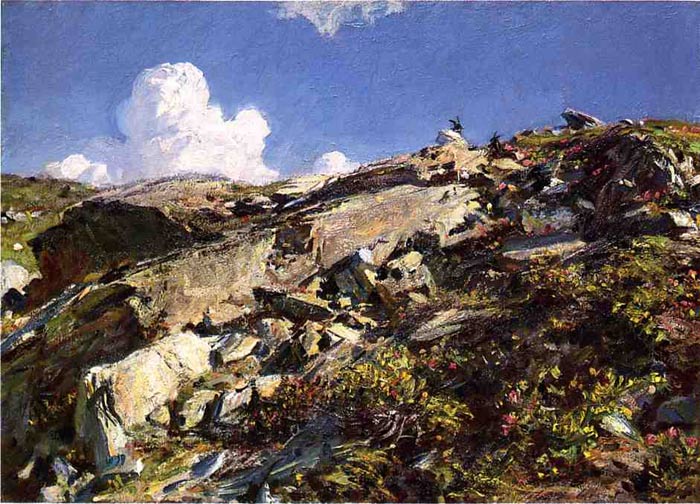 Sargent Oil Painting Reproductions - In the Alps