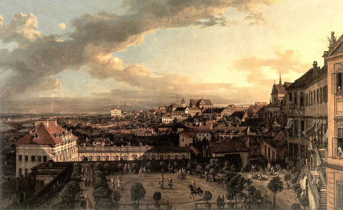 Bellotto Bernardo - View of Warsaw from the Royal Palace