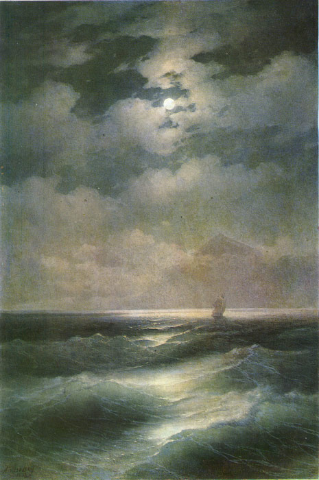 Oil Painting Reproduction of Aivazovsky - Moonlit Sea