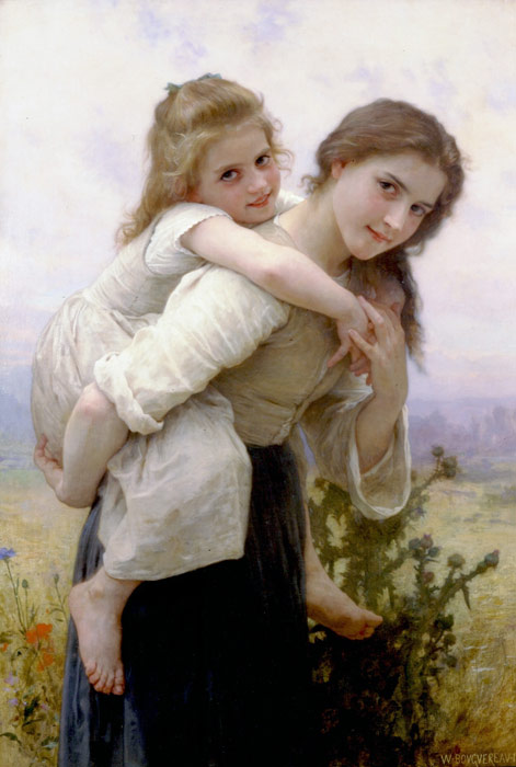Bouguereau Oil Painting Reproductions- Not too Much to Carry