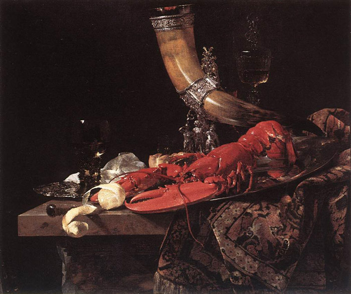 Kalf Oil Painting Reproductions - Still-Life with Drinking-Horn