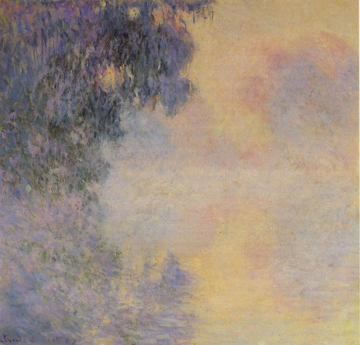 Monet Oil Painting Reproductions - Arm of the Seine near Giverny