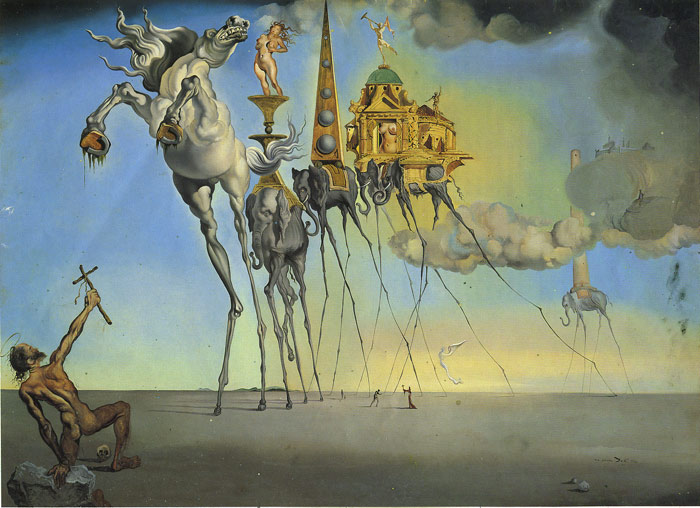 Oil Painting Reproduction of Dali- The Temptation of St. Anthony