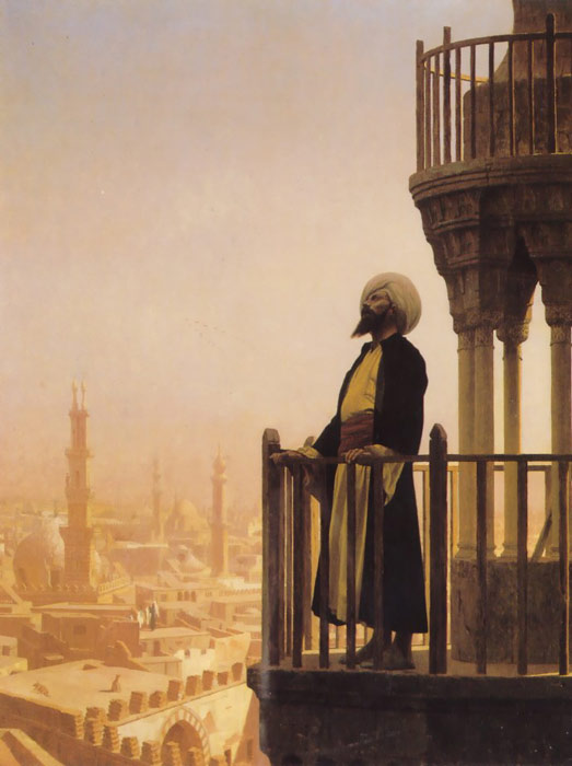 Oil Painting Reproduction of Gerome- The Muezzin