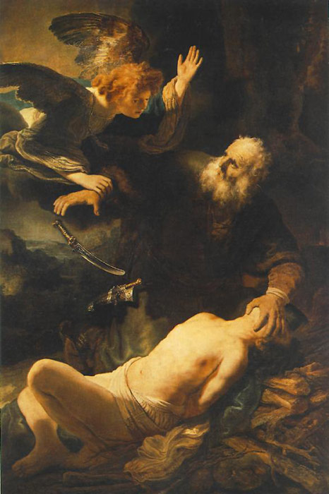 Oil Painting Reproduction of Rembrandt- The Sacrifice of Abraham
