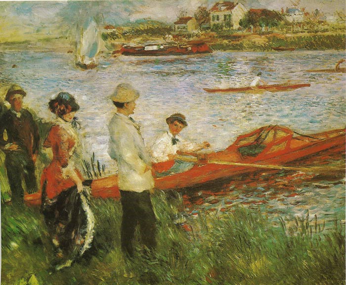 Oil Painting Reproduction of Renoir- Oarsmen at Chatou,