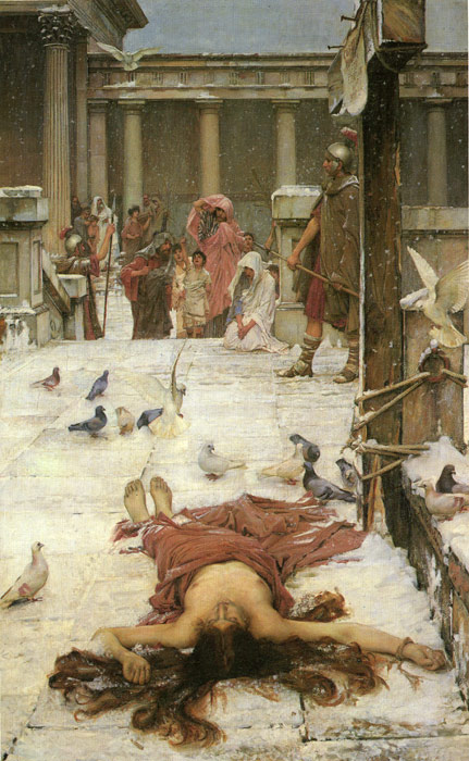 Oil Painting Reproduction of Waterhouse- Saint Eulalia