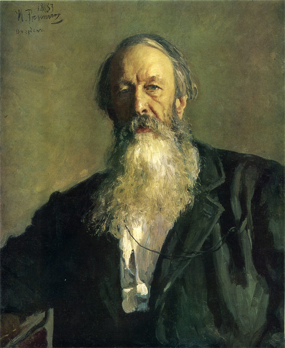 Repin Oil Painting Reproductions- Portrait of V. V. Stasov