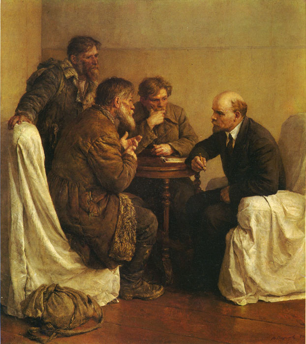 Serov Oil Painting Reproductions- A Visit to Lenin