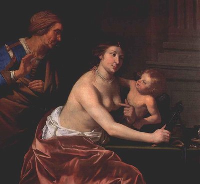 Venus And Amor And An Old Woman
