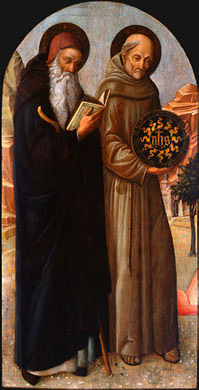 Saint Anthony abbot Saint Bernardino of siena